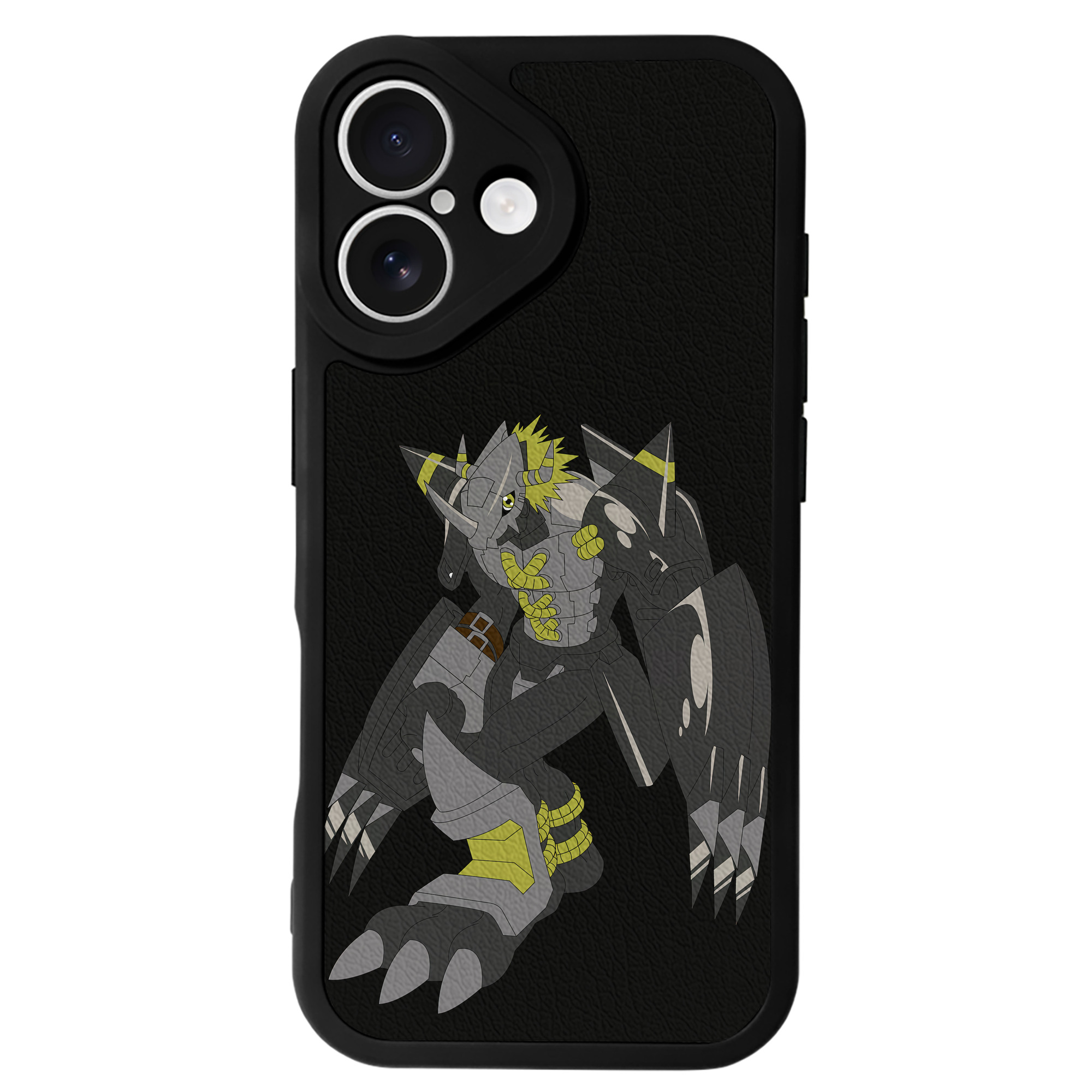 （画像用） Digimon デジタルモンスター/デジモン 【iPhone 16シリーズ対応】シリコンスマホケース（レザー調） 材質：シリコン